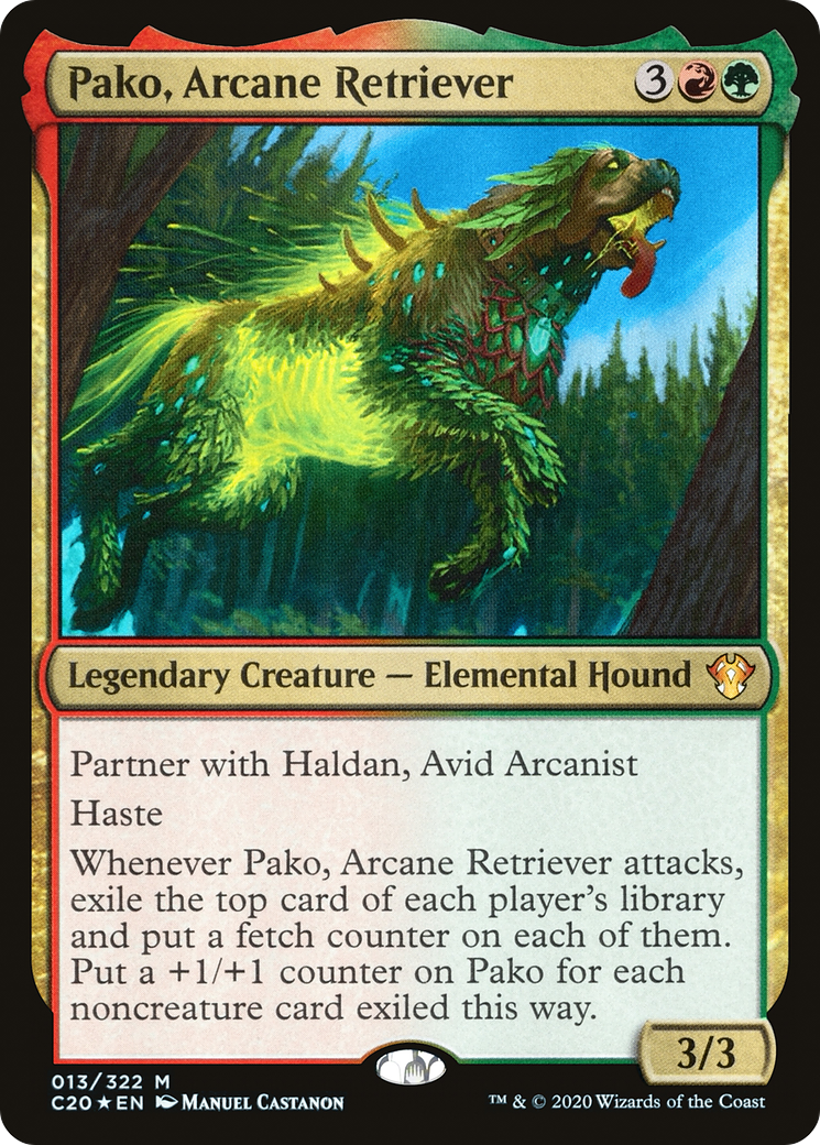 Pako, Arcane Retriever (C20-013) [Commander 2020] Foil