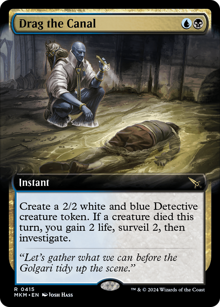 Drag the Canal (MKM-415) [Murders at Karlov Manor]: (Extended Art) Foil