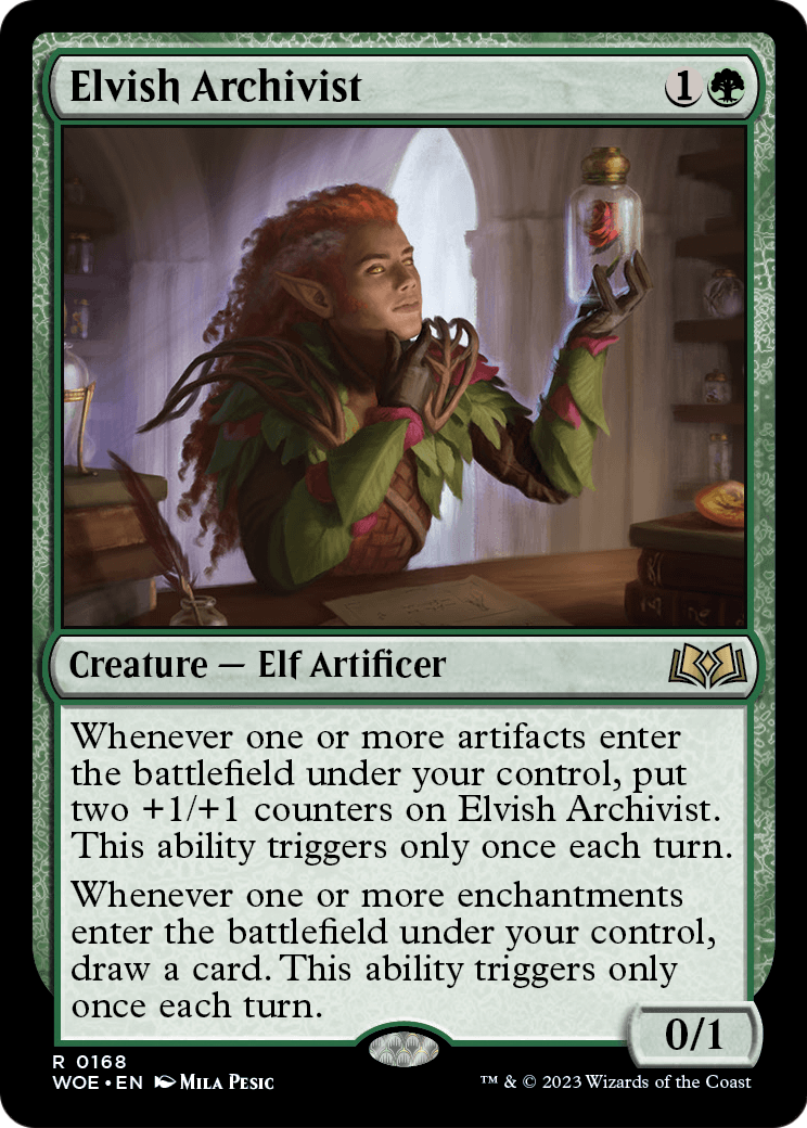 Elvish Archivist (WOE-168) [Wilds of Eldraine]