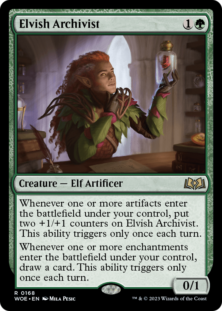 Elvish Archivist (WOE-168) [Wilds of Eldraine] Foil