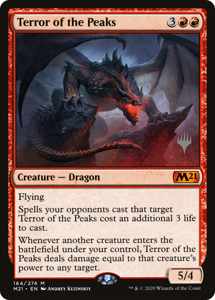 Terror of the Peaks (PPM21-164P) [Promo Pack: Core Set 2021 Promos]