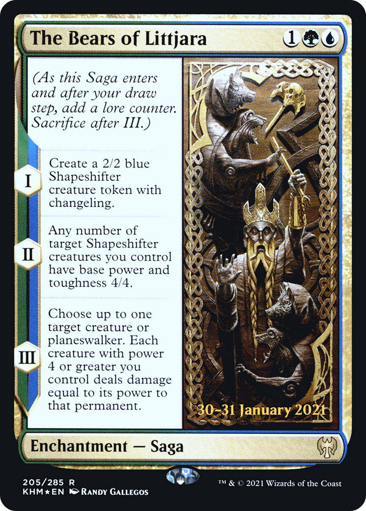 The Bears of Littjara (PRE-205S) [Kaldheim Promos] Foil