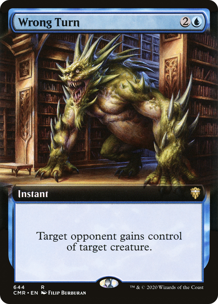 Wrong Turn (CMR-644) [Commander Legends]: (Extended Art) Foil