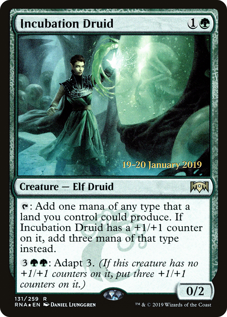 Incubation Druid (PRE-131S) [Ravnica Allegiance Promos] Foil