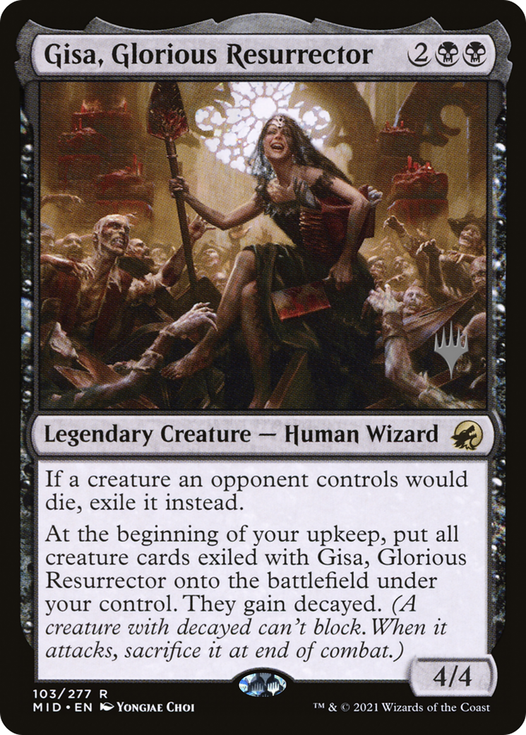 Gisa, Glorious Resurrector (PPMID-103P) [Promo Pack: Innistrad: Midnight Hunt Promos]