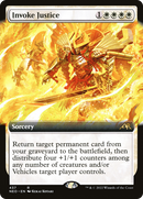 Invoke Justice (Extended Art) (NEO-437) [Kamigawa: Neon Dynasty]