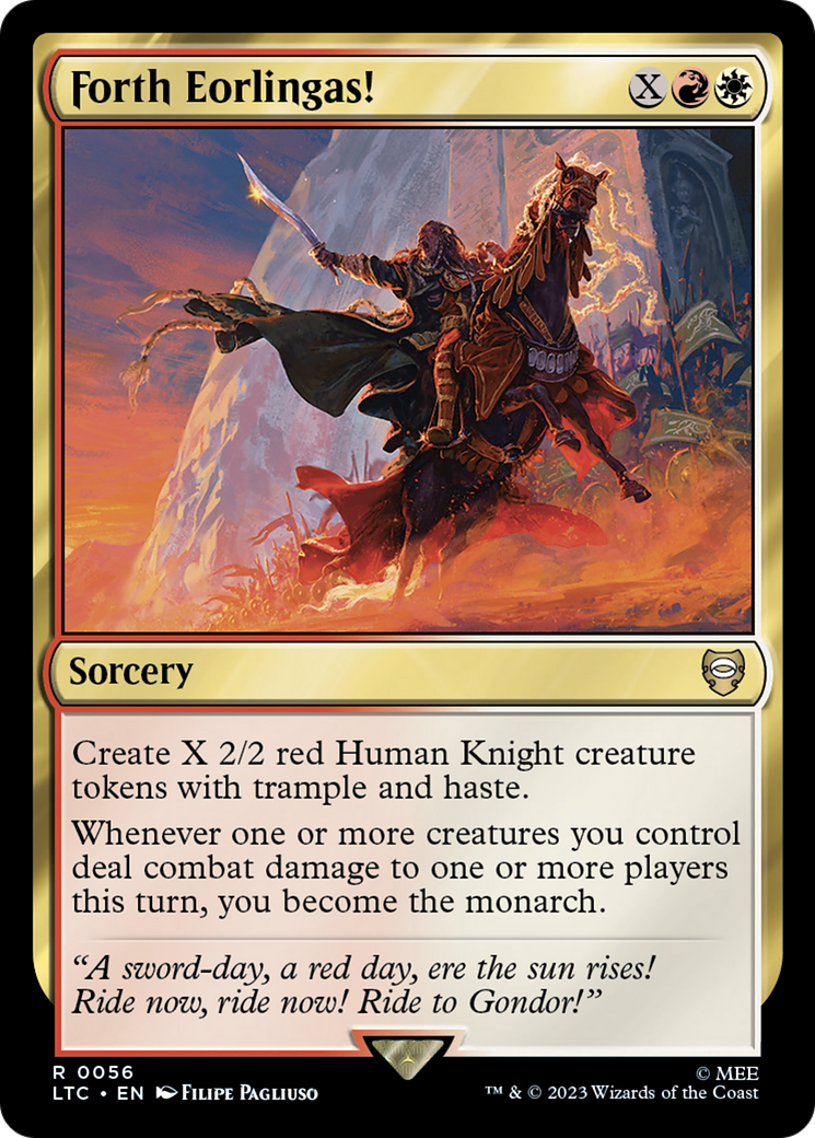 Forth Eorlingas! (LTC-056) [Tales of Middle-earth Commander] Foil