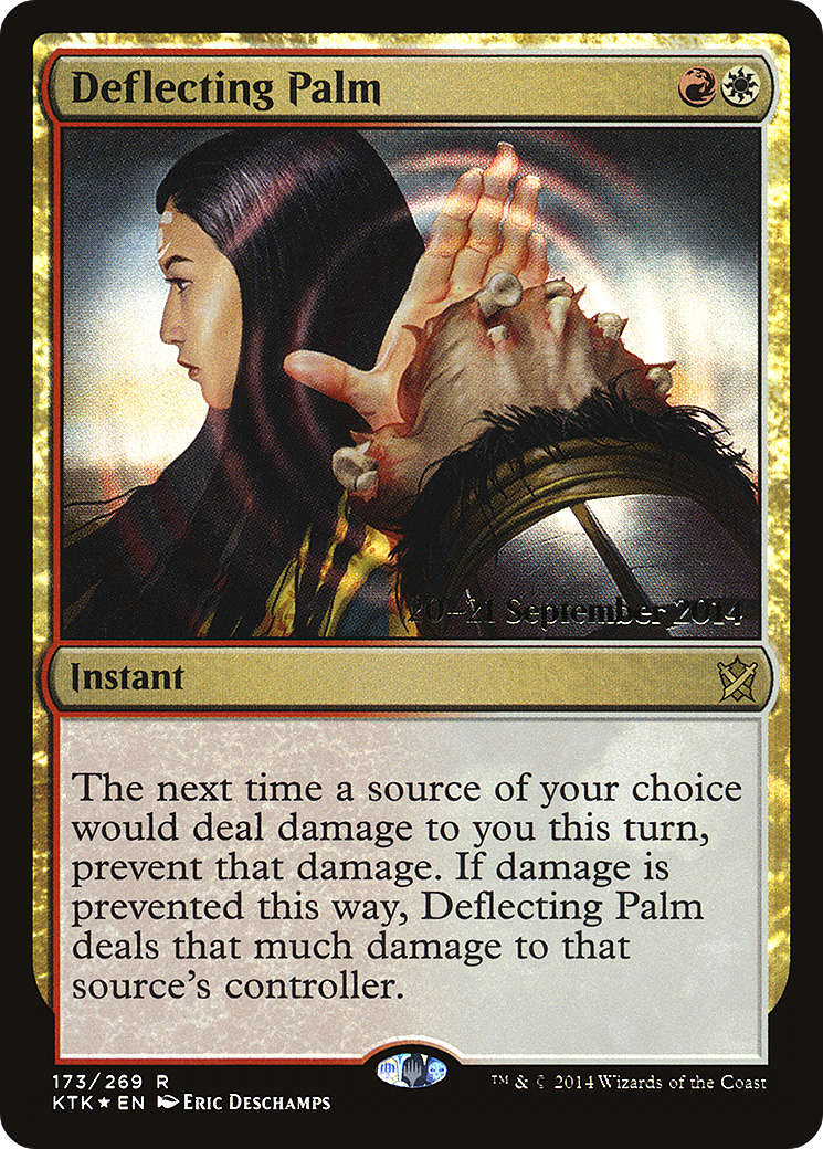 Deflecting Palm (PRE-173S) [Khans of Tarkir Promos] Foil
