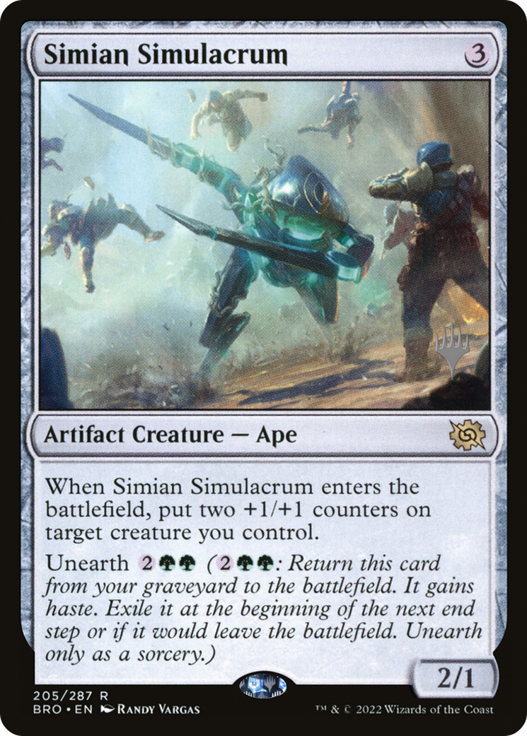 Simian Simulacrum (PPBRO-205) [Promo Pack: The Brothers' War Promos]