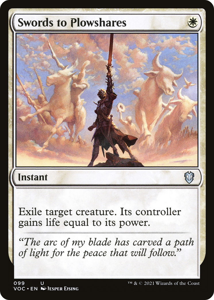 Swords to Plowshares (VOC-099) [Crimson Vow Commander]