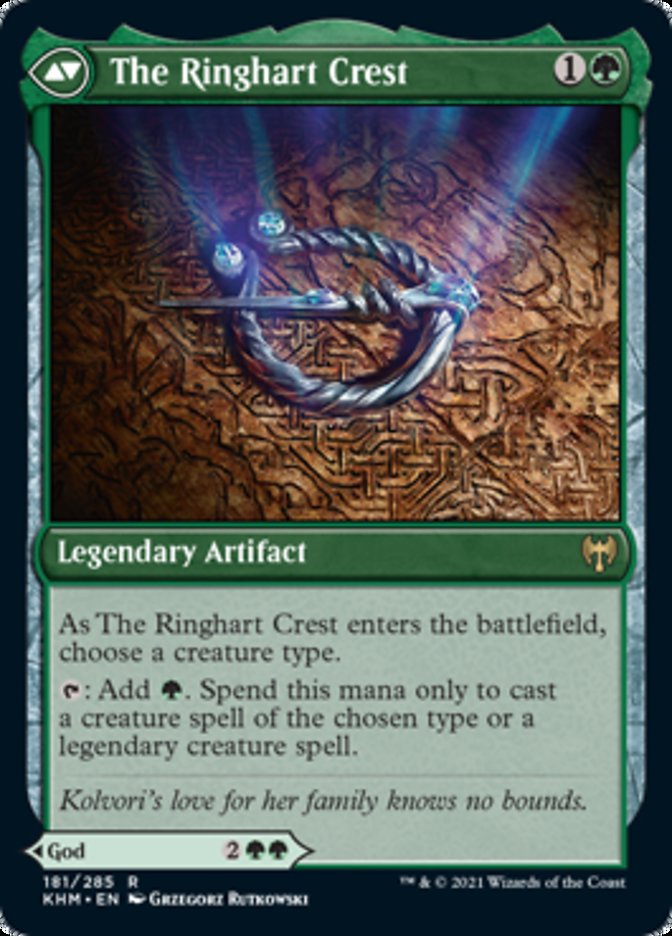 Kolvori, God of Kinship // The Ringhart Crest (KHM-181) [Kaldheim] Foil