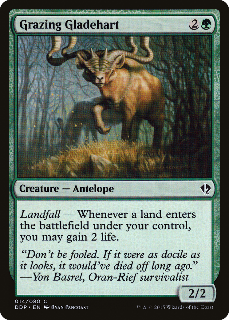 Grazing Gladehart (DDP-014) [Duel Decks: Zendikar vs. Eldrazi]