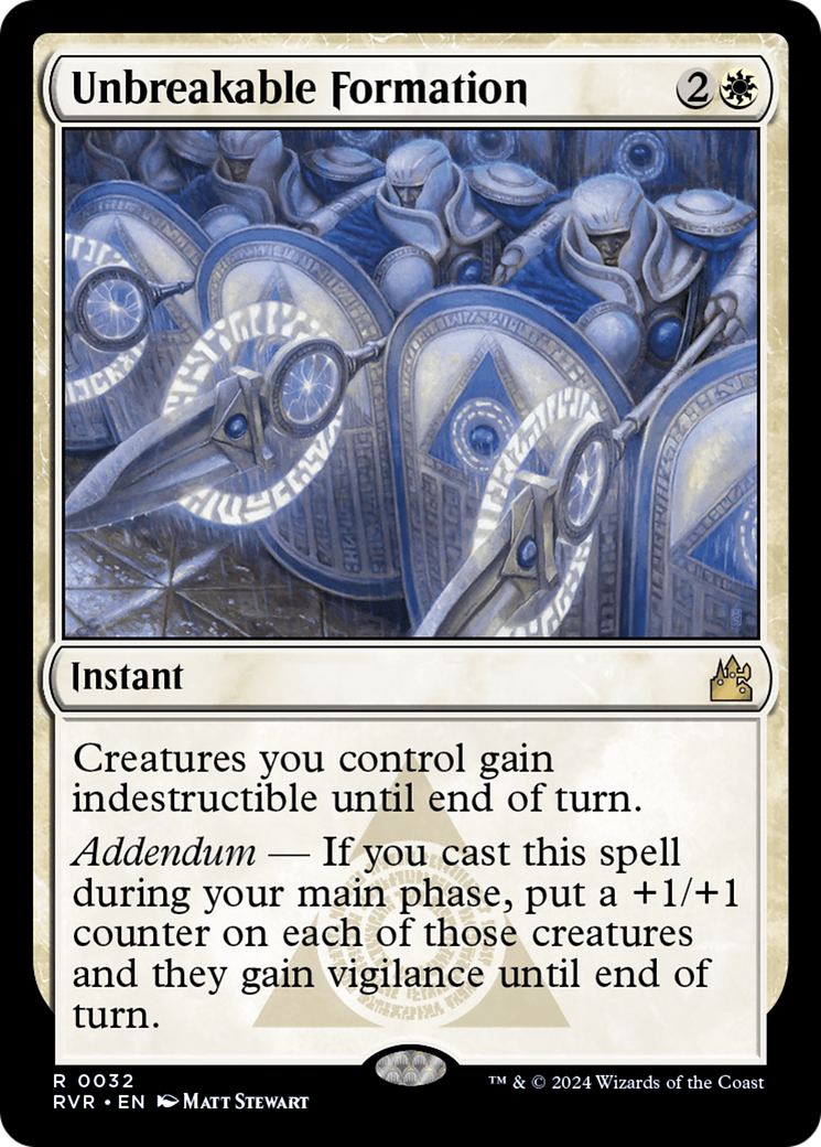 Unbreakable Formation (RVR-032) [Ravnica Remastered]