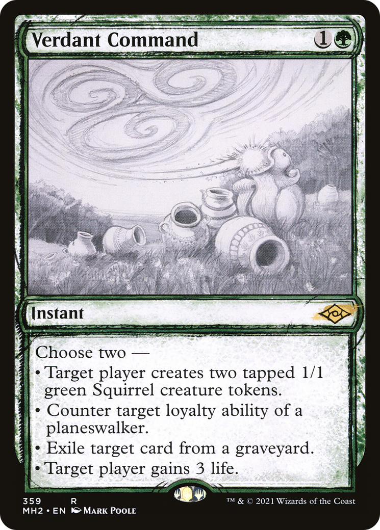 Verdant Command (MH2-359) [Modern Horizons 2]: (Showcase) Foil