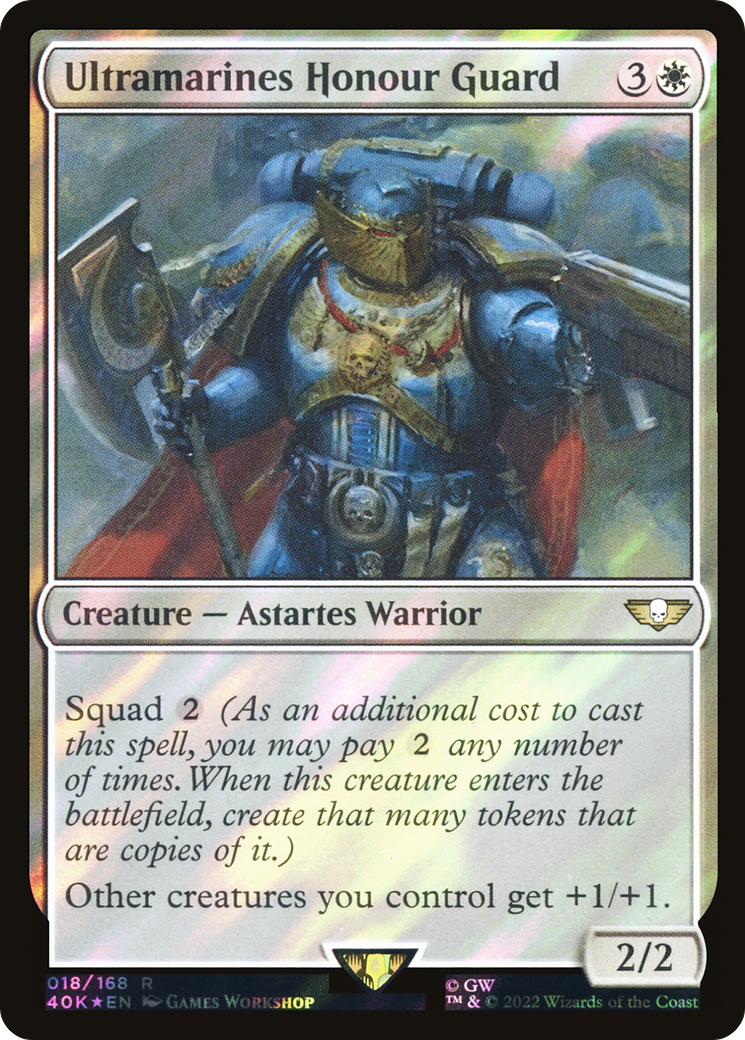 Ultramarines Honour Guard (Surge Foil) (40K-018) [Warhammer 40,000 Commander] Foil