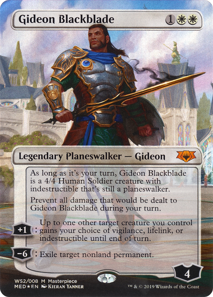 Gideon Blackblade (MED3-WS2) [Mythic Edition] (Borderless) Foil