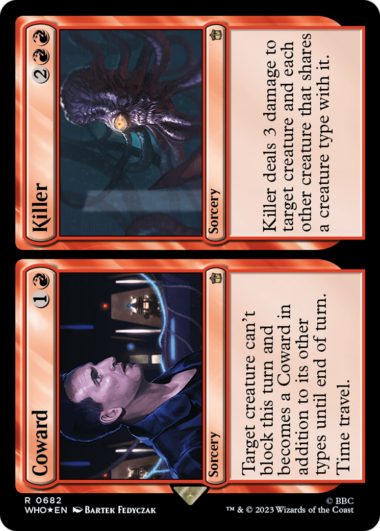 Coward // Killer (WHO-682) [Doctor Who] Foil