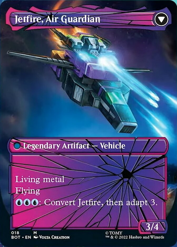 Jetfire, Ingenious Scientist // Jetfire, Air Guardian (BOT-018) [Transformers]: (convertdfc, shatteredglass) (Borderless)