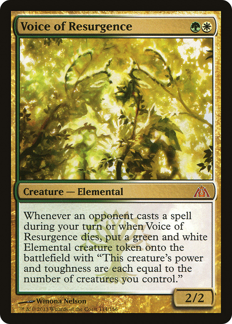 Voice of Resurgence (DGM-114) [Dragon's Maze]