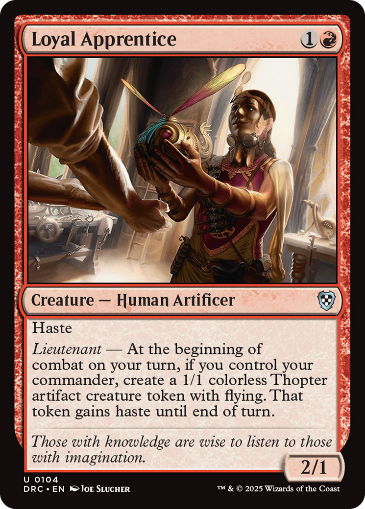Loyal Apprentice (DRC-104) [Commander: Aetherdrift]