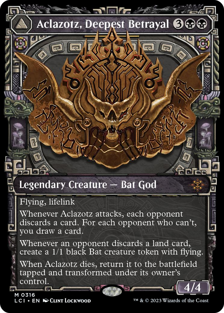 Aclazotz, Deepest Betrayal // Temple of the Dead (LCI-316) [The Lost Caverns of Ixalan]: (Showcase)
