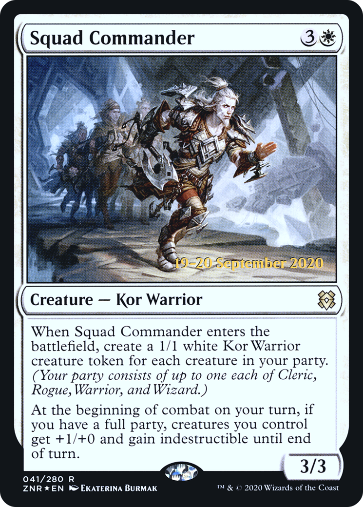 Squad Commander (PRE-41S) [Zendikar Rising Promos] Foil