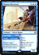 Brazen Borrower (PRE-39S) [Throne of Eldraine Promos] Foil