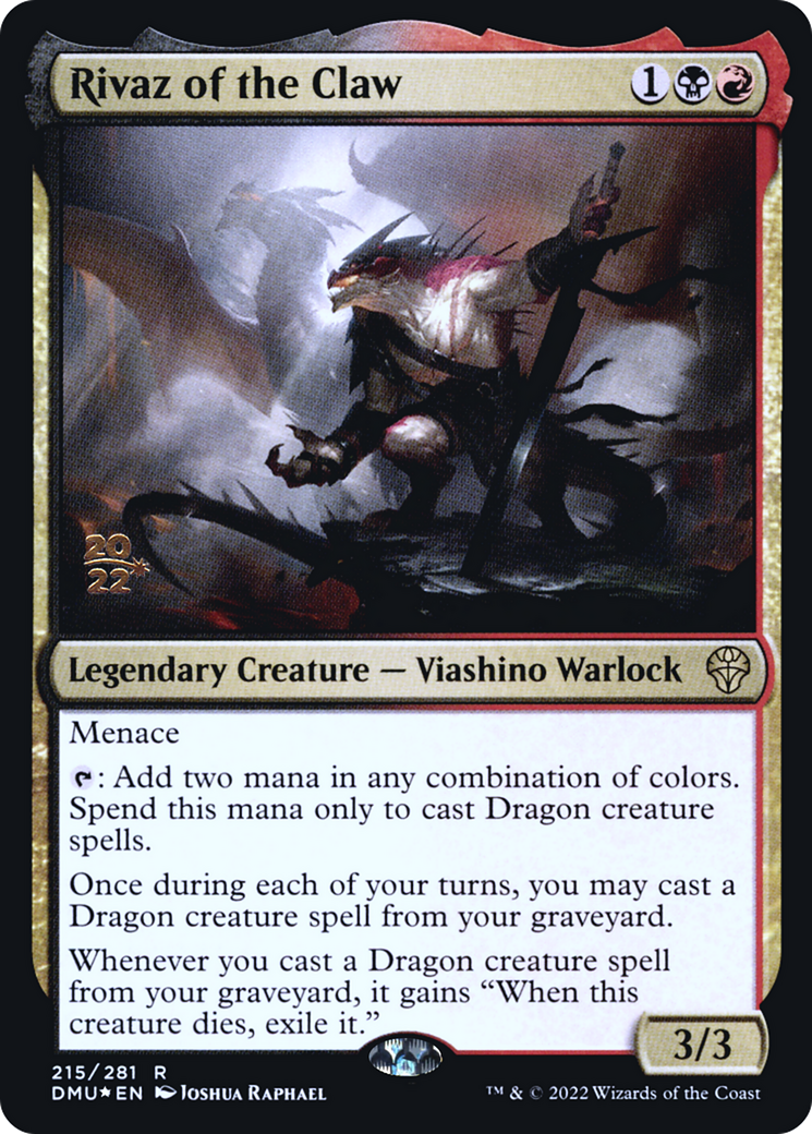 Rivaz of the Claw (PRE-215S) [Dominaria United Promos] Foil