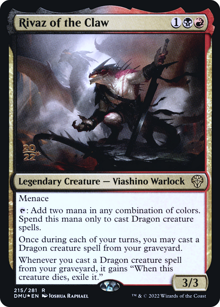 Rivaz of the Claw (PRE-215) [Dominaria United Promos] Foil