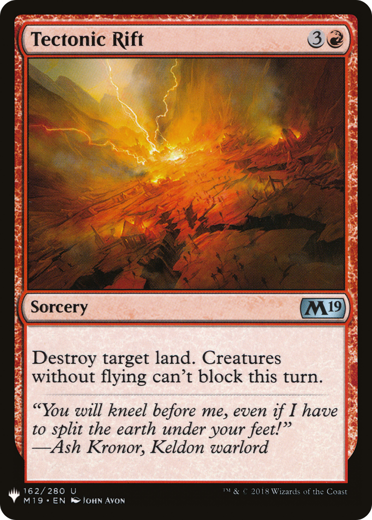 Tectonic Rift (LIST-M19-162) [The List]