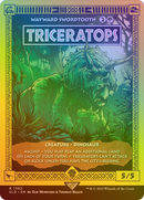 Wayward Swordtooth (SLD-1392★) [Secret Lair Drop] / Triceratops (Borderless) Foil