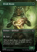 Elvish Mystic (CMM-648) [Commander Masters] (Borderless) Foil