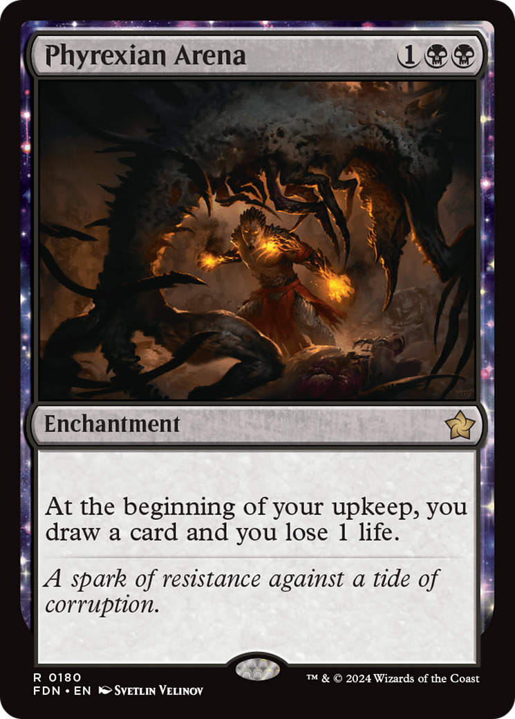 Phyrexian Arena (FDN-180) [Foundations]: (enchantment) Foil