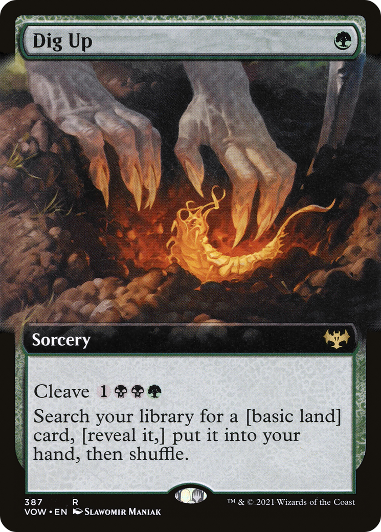 Dig Up (VOW-387) [Innistrad: Crimson Vow]: (Extended Art) Foil