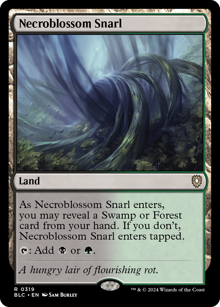 Necroblossom Snarl (BLC-319) [Bloomburrow Commander]