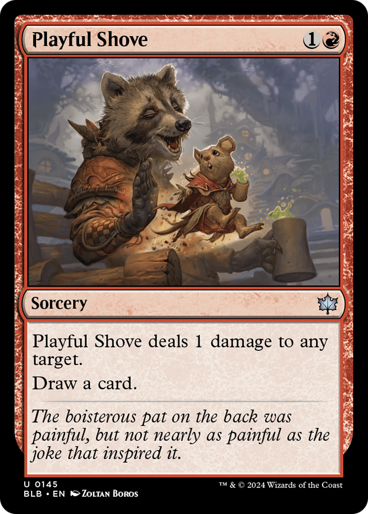 Playful Shove (BLB-145) [Bloomburrow] Foil