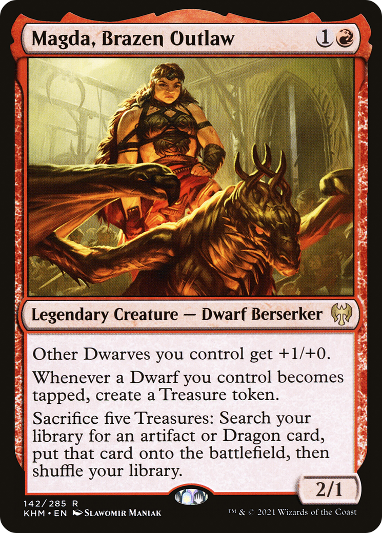 Magda, Brazen Outlaw (KHM-142) [Kaldheim] Foil
