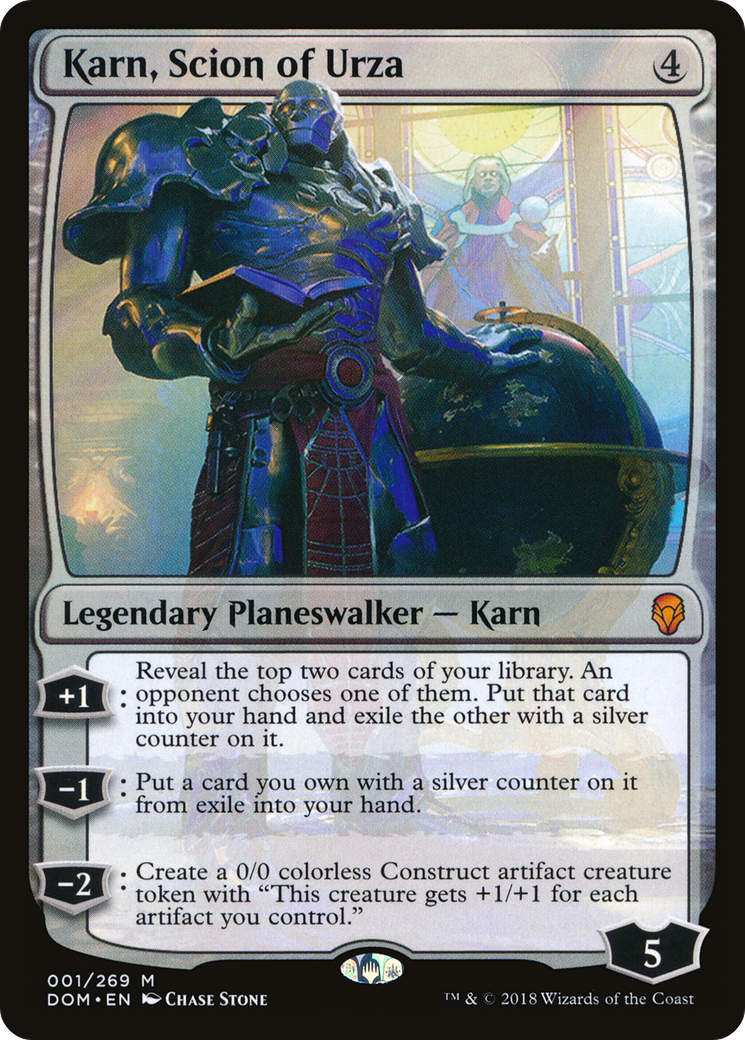 Karn, Scion of Urza (DOM-001) [Dominaria]