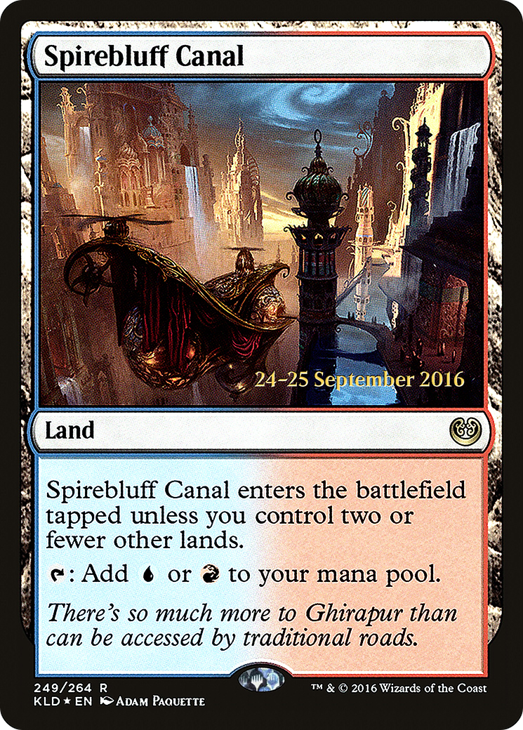 Spirebluff Canal (PRE-249S) [Kaladesh Promos] Foil