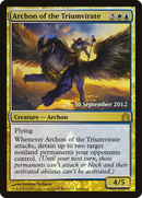 Archon of the Triumvirate (PRE-142★) [Return to Ravnica Promos] Foil