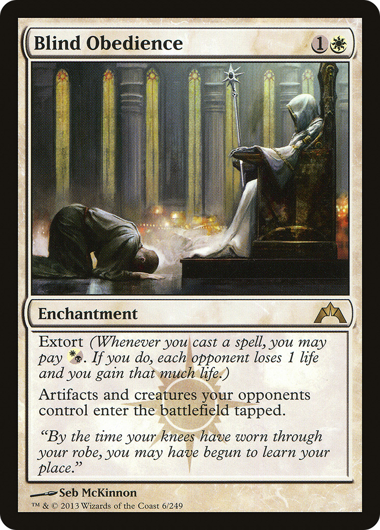 Blind Obedience (GTC-006) [Gatecrash] Foil