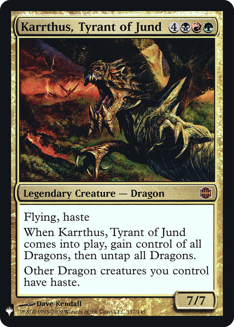 Karrthus, Tyrant of Jund (LIST-ARB-117) [The List] Foil