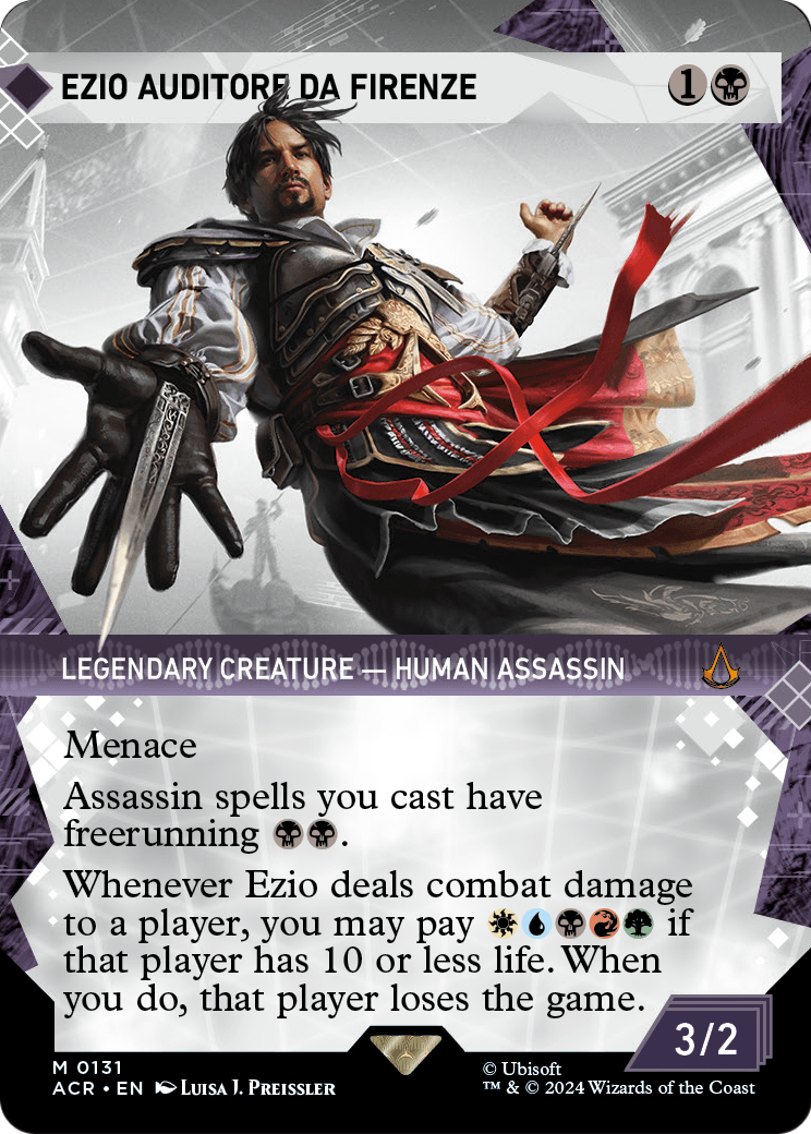 Ezio Auditore da Firenze (Showcase) (ACR-131) (Borderless) [Assassin's Creed] Foil