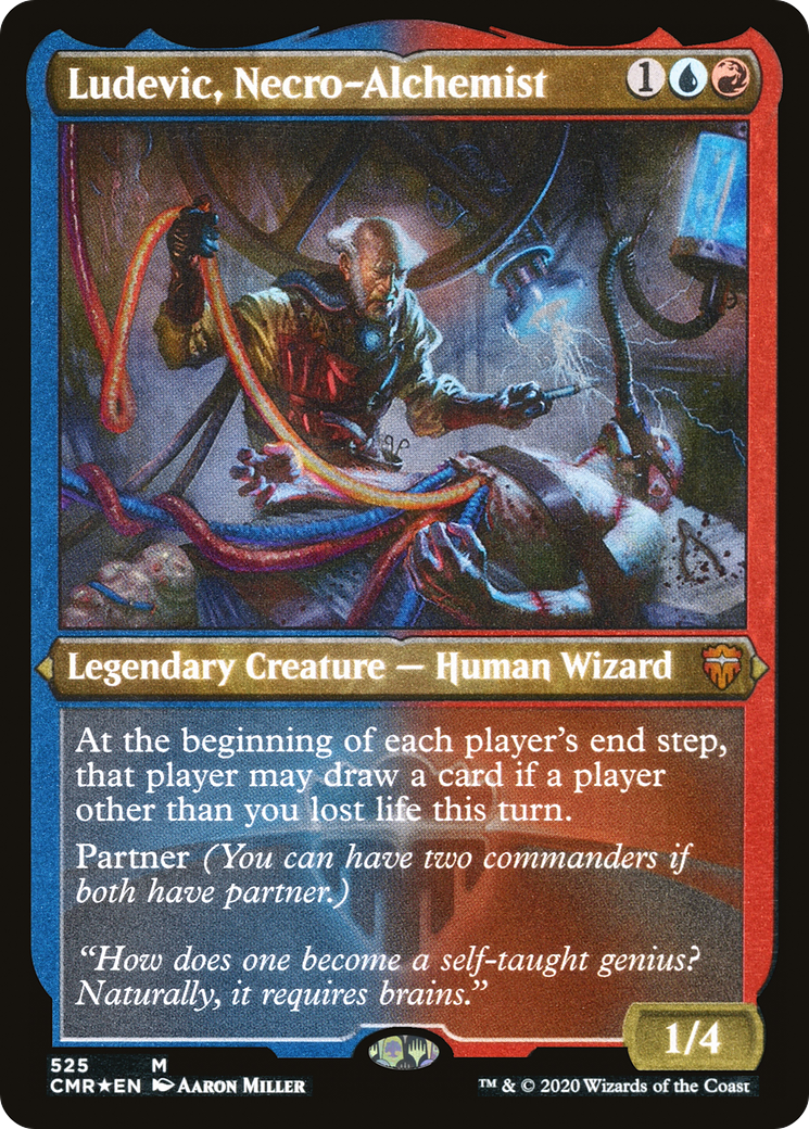 Ludevic, Necro-Alchemist (CMR-525) [Commander Legends] Etched Foil
