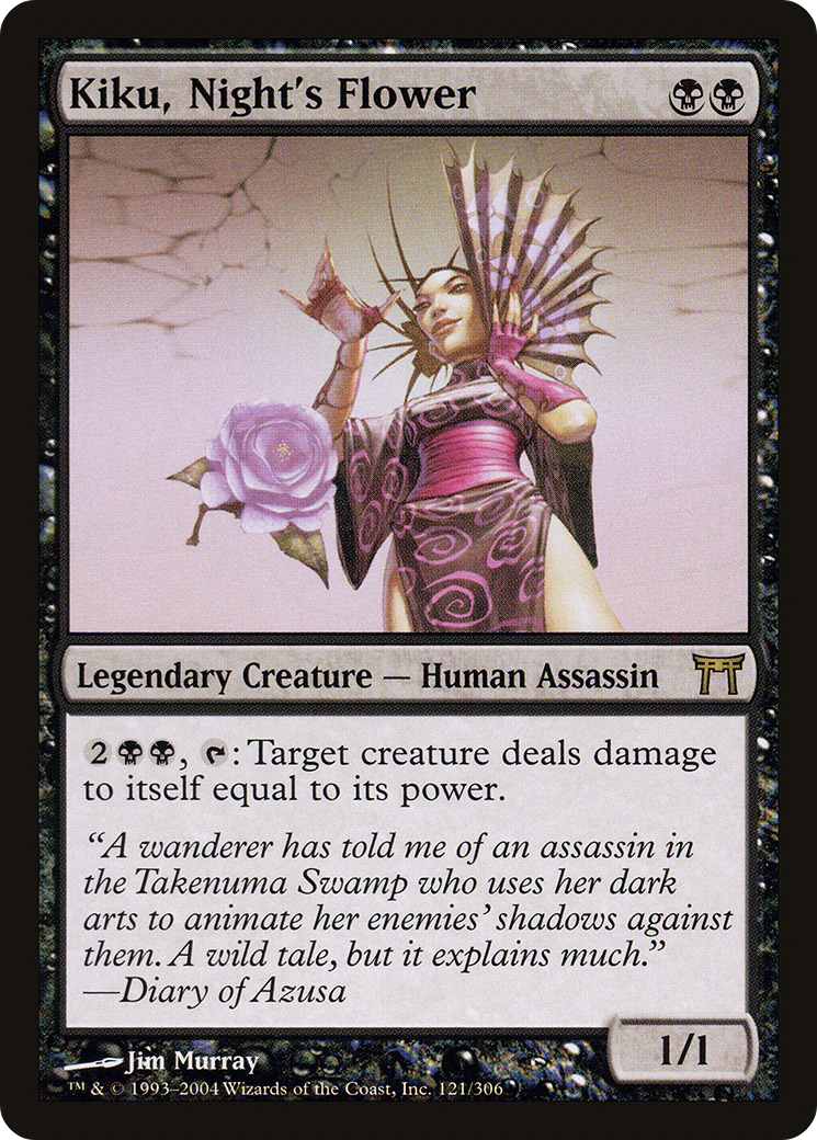 Kiku, Night's Flower (CHK-121) [Champions of Kamigawa] Foil