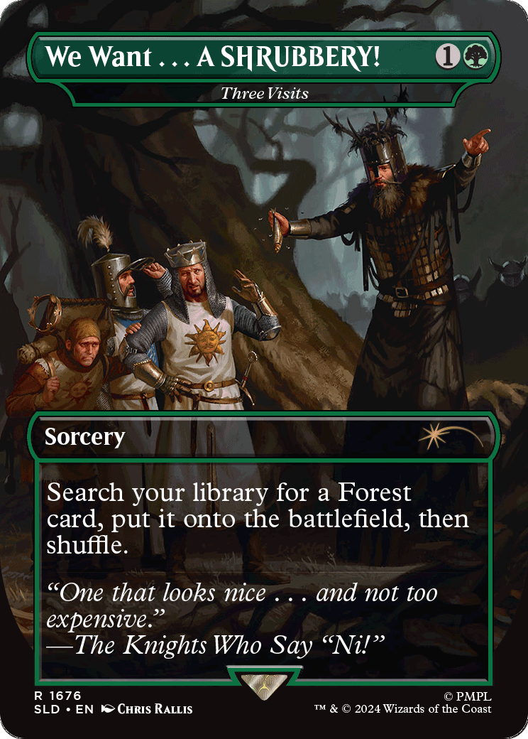 Three Visits (SLD-1676) (Borderless) [Secret Lair Drop] Foil