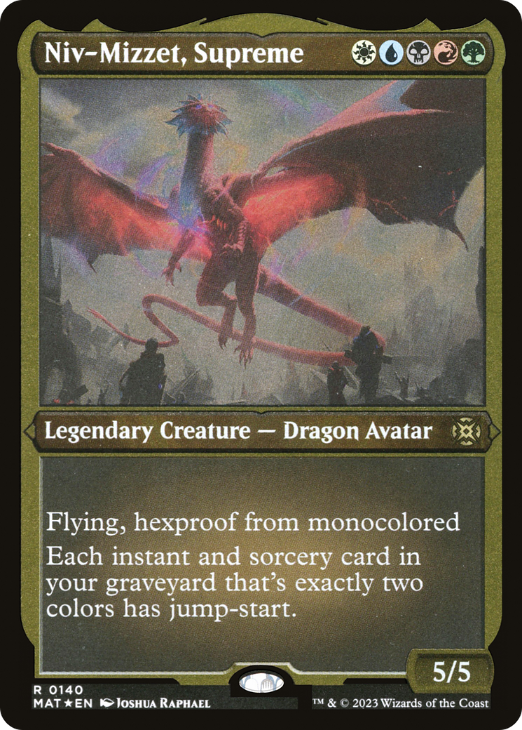 Niv-Mizzet, Supreme (MAT-140) [March of the Machine: The Aftermath] Etched Foil