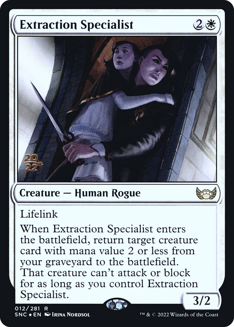 Extraction Specialist (PRE-012) [Streets of New Capenna Promos] Foil
