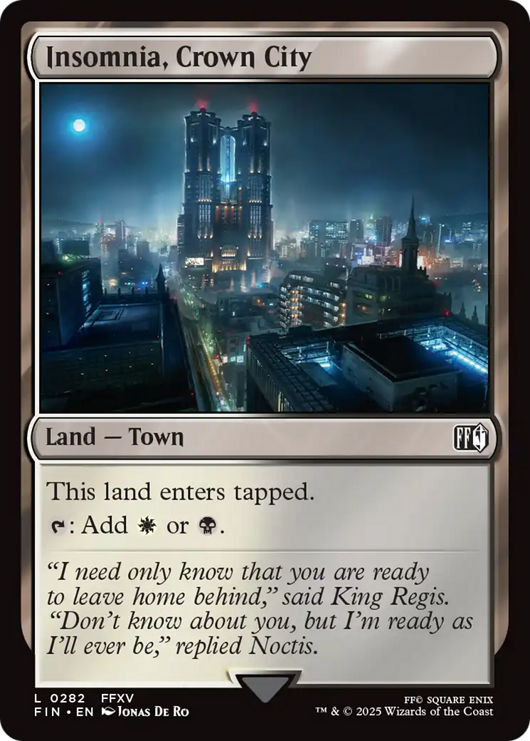 Insomnia, Crown City (FIN-282) [FINAL FANTASY]