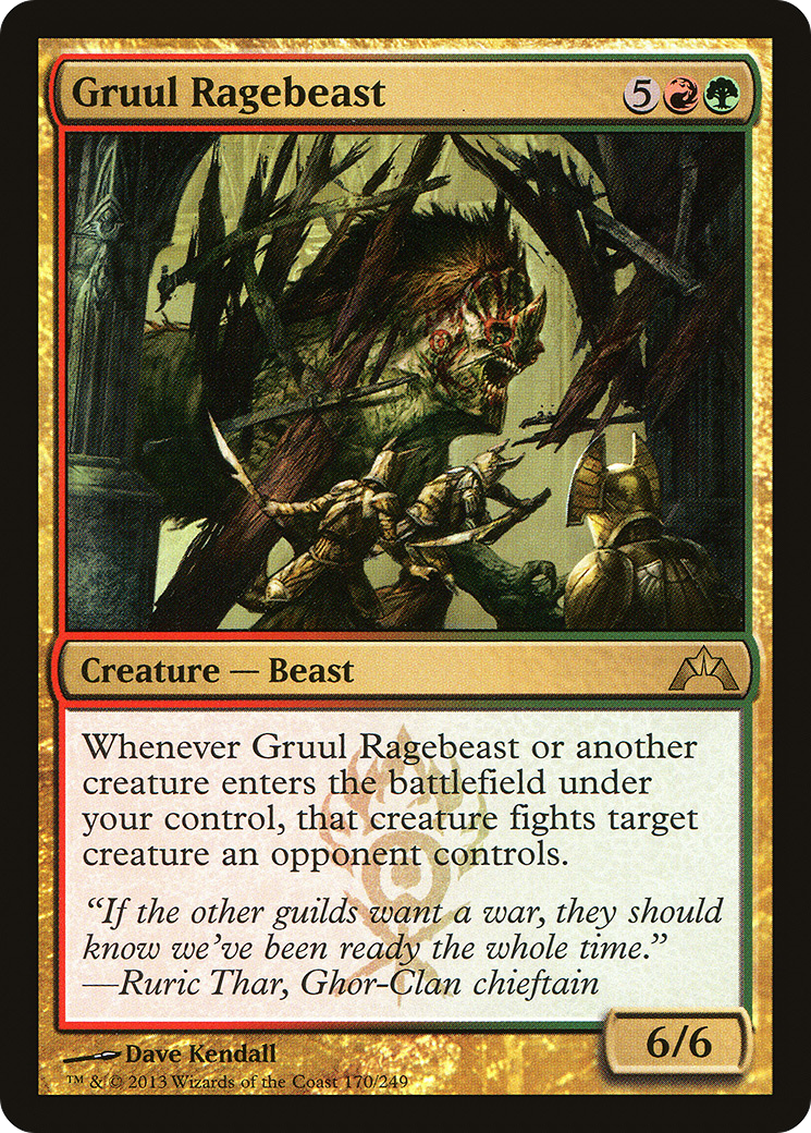 Gruul Ragebeast (GTC-170) [Gatecrash] Foil